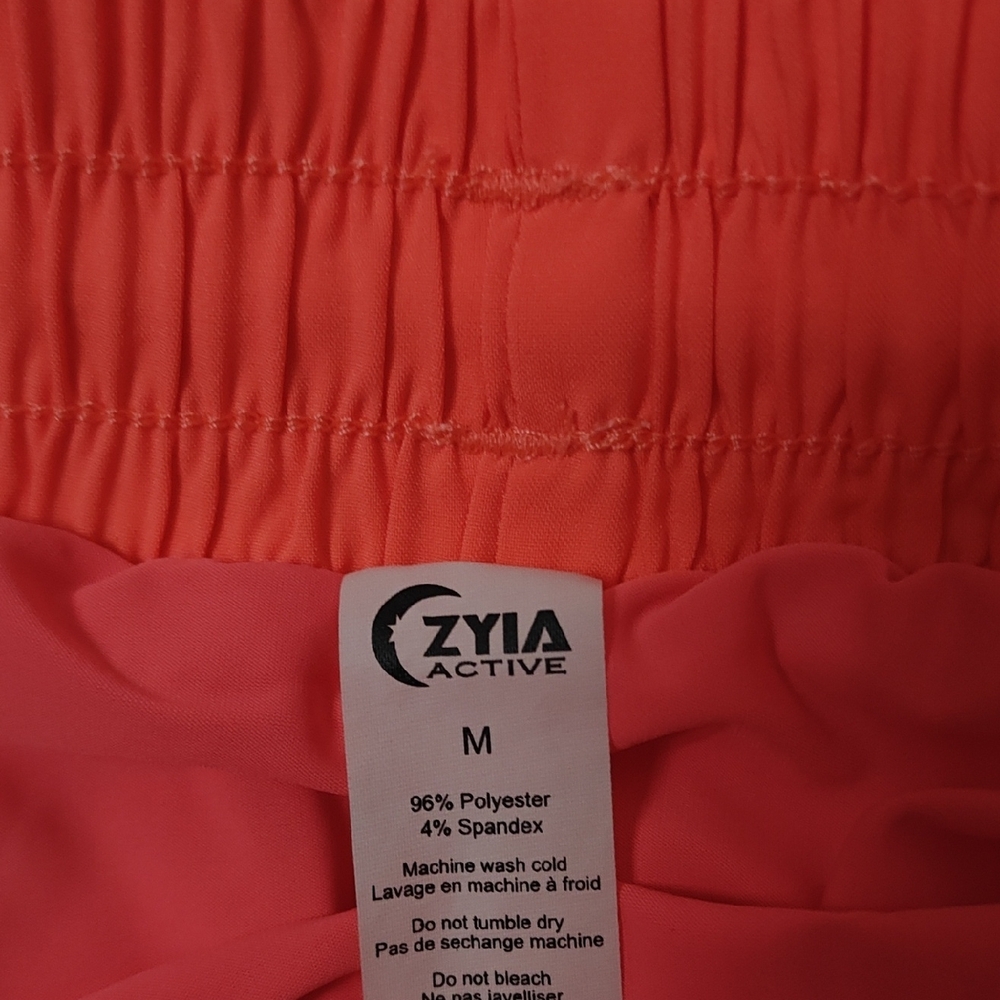 ZYIA Vibrant Coral Athletic Shorts - Picture 2 of 4